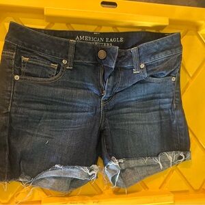 American Eagle Outfitters Dark Blue Jean Shorts